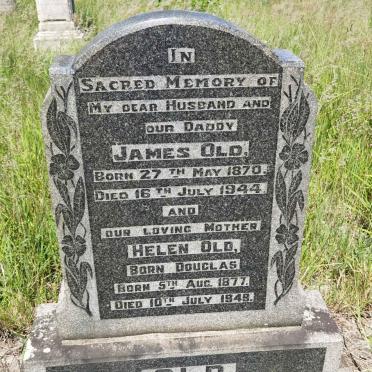 OLD James 1870-1944 &amp; Helen DOUGLAS 1877-1948