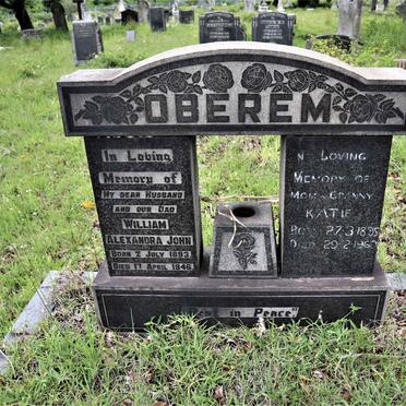 OBEREM William Alexandra John 1893-1946 &amp; Katie 1895-1960