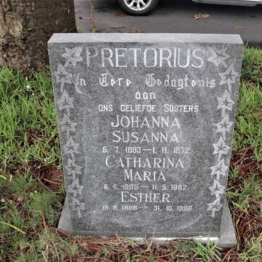 PRETORIUS Johanna Susanna 1893-1972 :: PRETORIUS Catharina Maria 1895-1982 :: PRETORIUS Esther 1906-1986