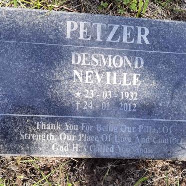 PETZER Desmond Neville 1932-2012