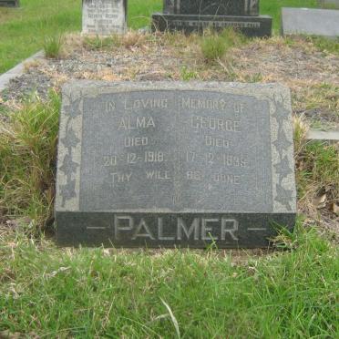 PALMER George -1939 &amp; Alma -1918 