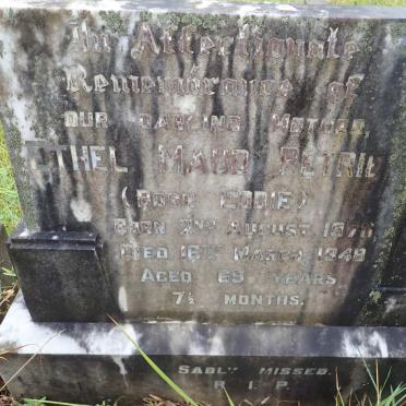 PETRIE Ethel Maud nee EDDIE 1878-1948