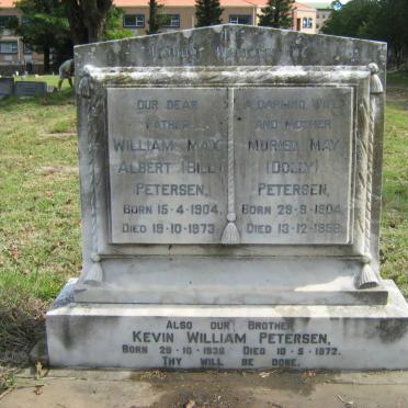 PETERSEN William Max Albert 1904-1973 &amp; Muriel May 1904-1958 :: PETERSEN Kevin William 1936-1972