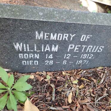 PETRUS William 1912-1971