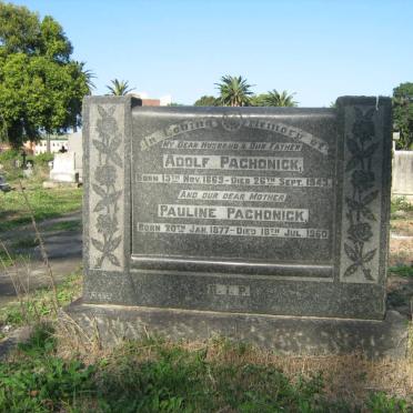 PACHONICK Adolf 1869-1943 &amp; Pauline 1877-1960