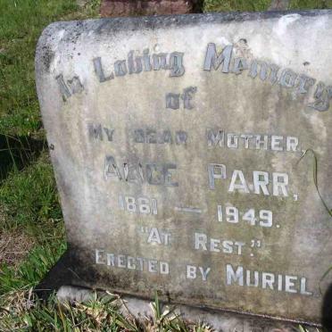 PARR Alice 1861-1949
