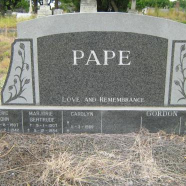 PAPE :: GORDON