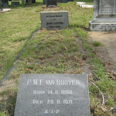 ROOYEN P.M.E., van 1888-1971