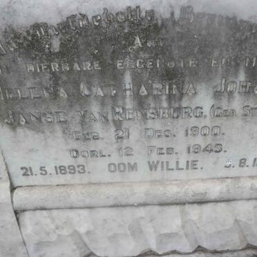 RENSBURG Willie, Janse van 1893-1969 &amp; Helena Catharina Johanna STRYDOM 1900-1943