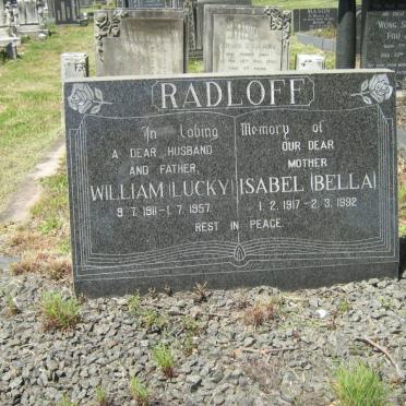 RADLOFF William 1911-1957 &amp; Isabel 1917-1992