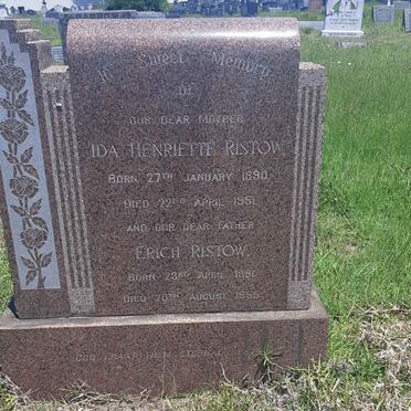 RISTOW Erich 1891-1959 &amp; Ida Henriette 1890-1951