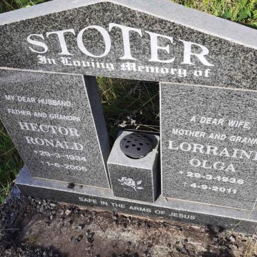 STOTER Hector Ronald 1934-2005 &amp; Lorraine Olga 1936-2011