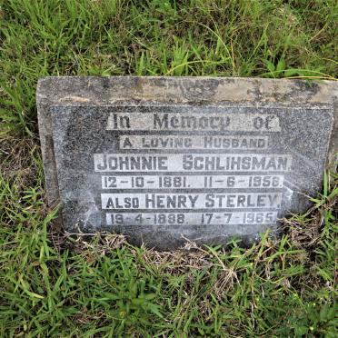 SCHLIHSMAN Johnnie 1881-1956 :: STERLEY Henry 1888-1965