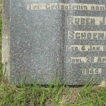 SCHOEMAN Ruben J.H. 1872-1944