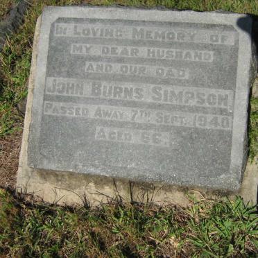 SIMPSON John Burns -1940