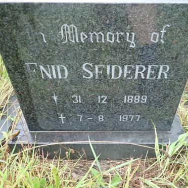 SEIDERER Enid 1889-1977
