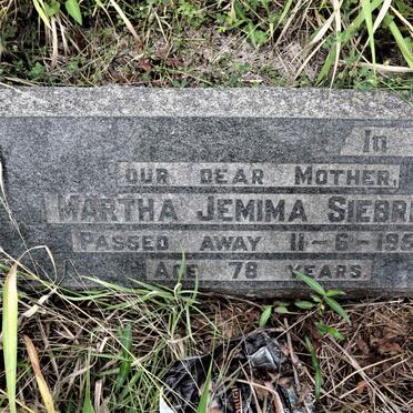 SIEBRITZ Martha Jemima -1958