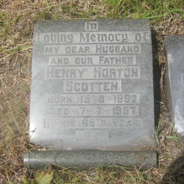 SCOTTEN Henry Horton 1892-1957