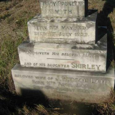 SMITH Percy Brunette 1870-1922 :: HUDSON-LAMB Shirley 1904-1926