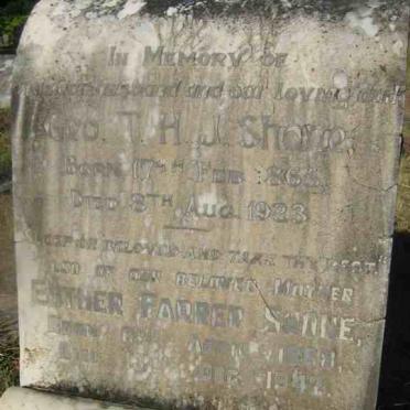 SHONE Geo T.H.J. 1865-1923 &amp; Esther Farrer 1868-1942