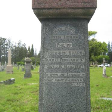 SPARG Philipp Friedrick 1897-1897