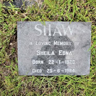 SHAW Sheila Edna 1929-1994