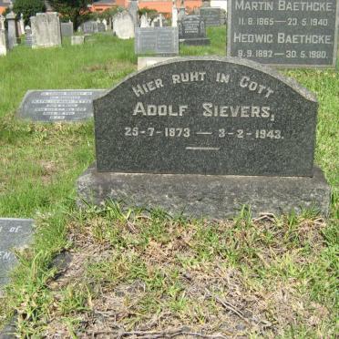SIEVERS Adolf 1873-1943