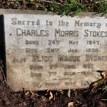 STOKES Charles Morris 1847-1939 &amp; Alice Maude 1882-1944