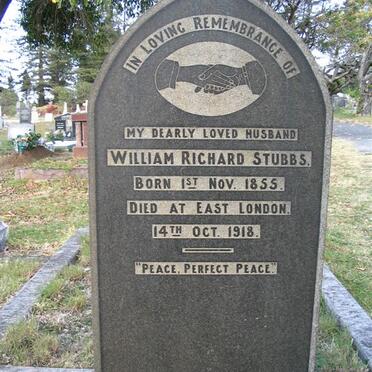 STUBBS William Richard 1855-1918