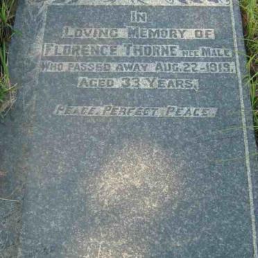 THORNE Florence nee MALE -1919