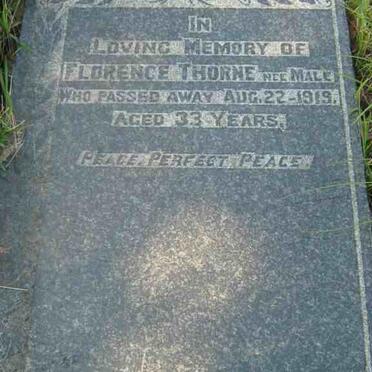 THORNE Florence nee MALE -1919