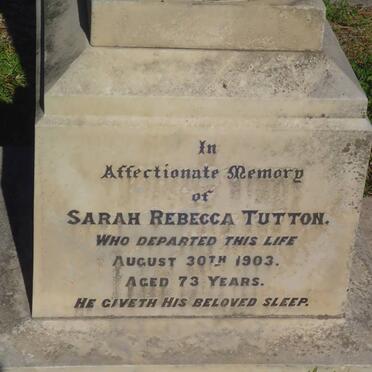 TUTTON Sarah Rebecca -1903