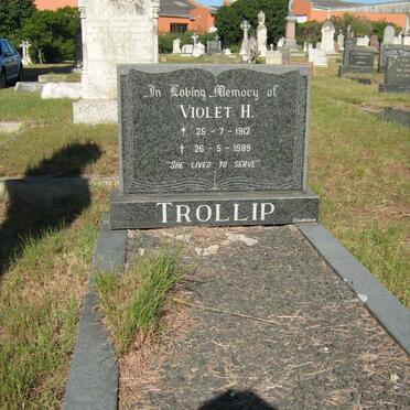 TROLLIP Violet H. 1912-1989
