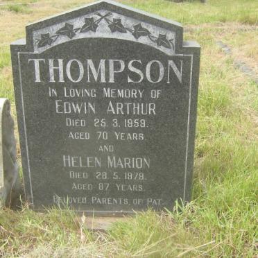 THOMPSON Edwin Arthur -1959 &amp; Helen Marion -1979