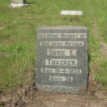 THACKER Susie E. -1925