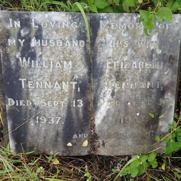 TENNANT William -1937 &amp; Elizabeth -1952 :: TENNANT Barbara G?