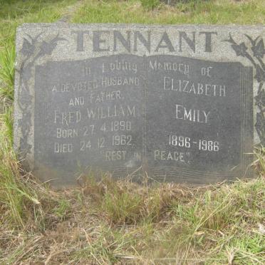 TENNANT Fred William 1890-1962 &amp; Elizabeth Emily 1896-1986