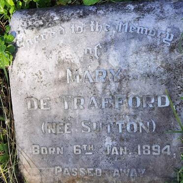 TRAFFORD Mary, de nee SUTTON 1894-1933