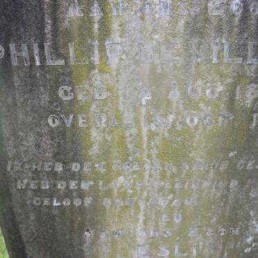 VILLIERS Phillip, de 1883-1910 :: DE VILLIERS Esli -1916