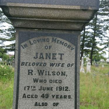 WILSON Robert -1944 &amp; Janet -1912