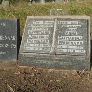 WAGENAAR Christiaan Johannes 1887-1943 &amp; Anna Catharina 1897-1978