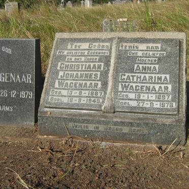 WAGENAAR Christiaan Johannes 1887-1943 &amp; Anna Catharina 1897-1978