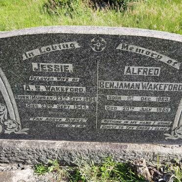 WAKEFORD Alfred Benjaman 1863-1956 &amp; Jessie MURRAY 1864-1944