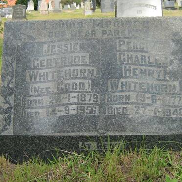 WHITEHORN Jessie Gertrude nee GODD 1879-1956 :: WHITEHORN Percival Charles Henry 1877-1940