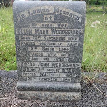 WOODBRIDGE Conrad John 1876-1968 &amp; Ellen Maud 1886-1944