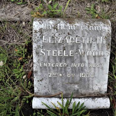 WOOD Elizabeth H., STEELE -1933