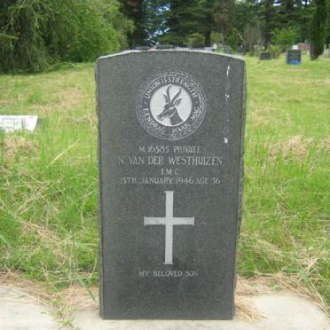 WESTHUIZEN N., van der -1946