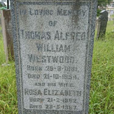 WESTWOOD Thomas Alfred William 1881-1954 &amp; Rosa Elizabeth 18?2-1967