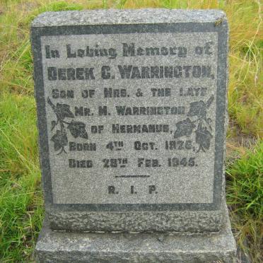 WARRINGTON Derek C. 1926-1945