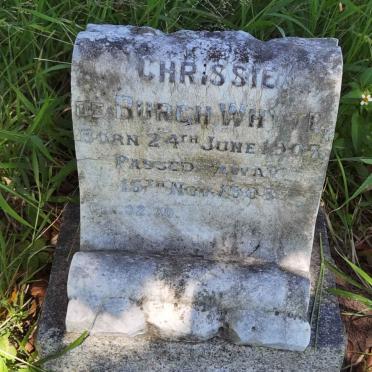 WHYTE Chrissie, DE BURGH 1907-1908